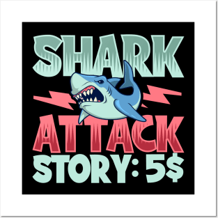 5 Dollar for Shark Attack Story Posters and Art